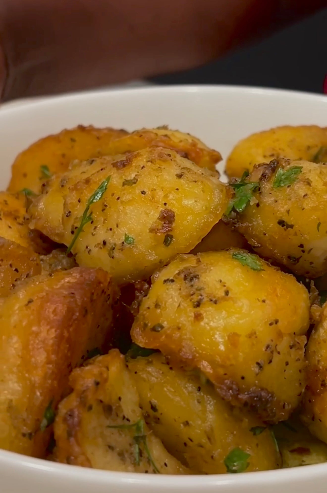 Green Meko Roast potatoes