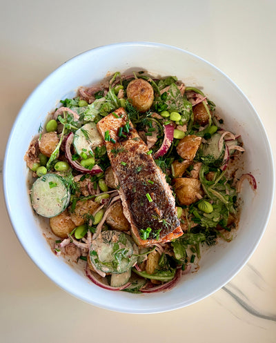 Tino Shito Salmon and potato salad