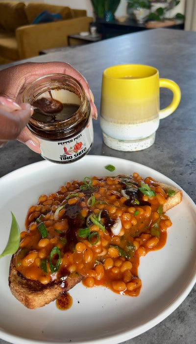 Tino Shito Baked Beans on Toast